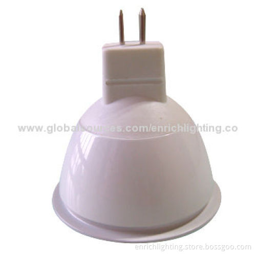 90 to 100lm/W High-lumen MR16 3 x 1W LED Spotlight with >80Ra CRI, 12V AC/DC
